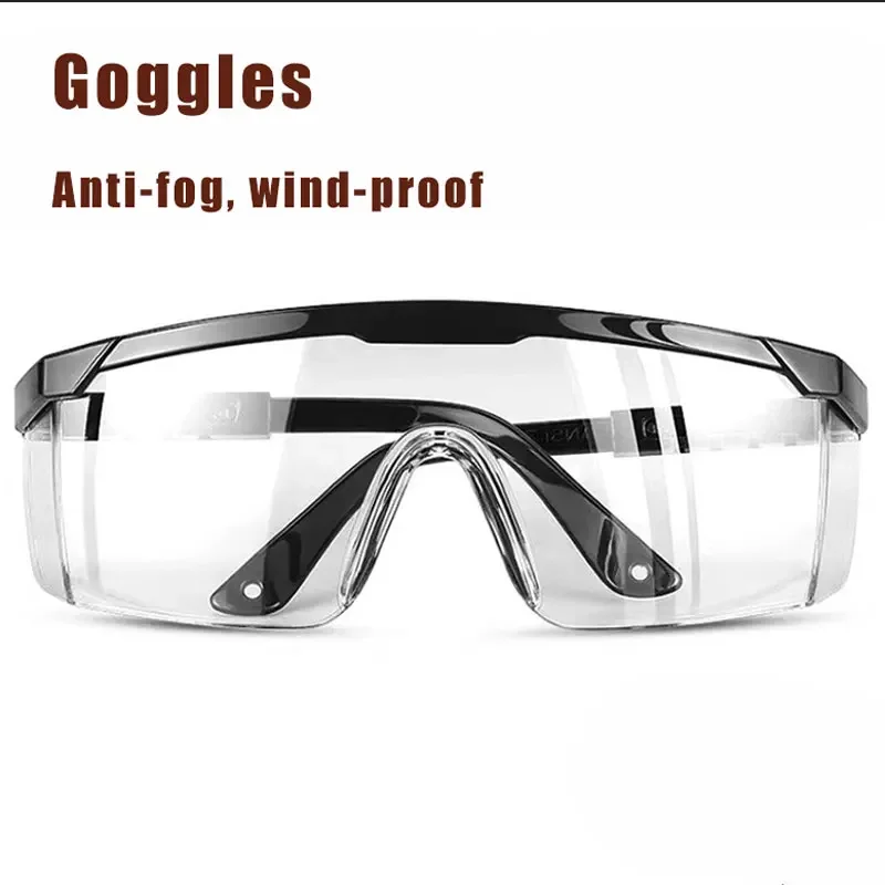 Transparent Work Safety Protective Glasses Women Cool Girl Boy Impact-Resistant Wind Dust Proof Safety Goggles Man