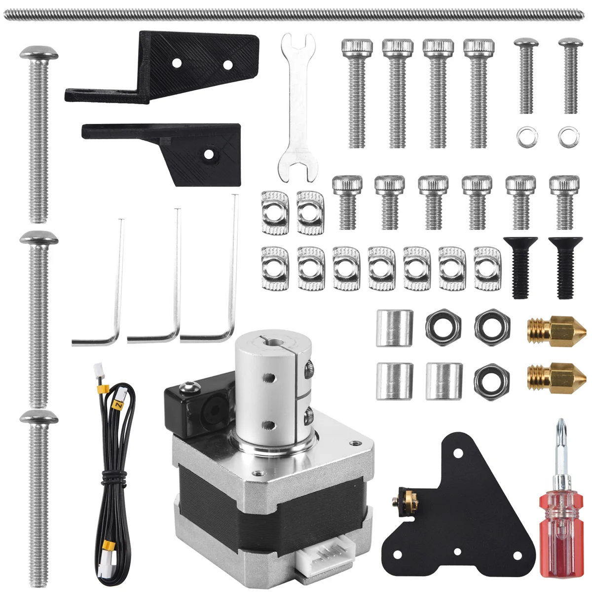 New Lead Screw Dual Z Stepper Motor Upgrade Kit for Creality Ender 3, Ender 3 Pro, Ender 3 V2, Voxelab Aquila 3D Printer