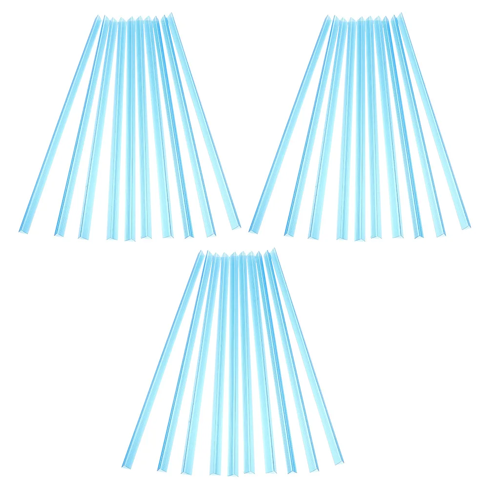 

30 Pcs Transparent Pull Rod Clip Sticker Storage Binder Book Binding Kits Bars Sliding Grip Clips