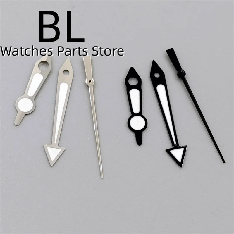 

BLIGER Silver Black White Watch Hands Arrow Pointers C3 Green Luminous Fit NH35 NH36 Movement Watch Modified Repair Accessories