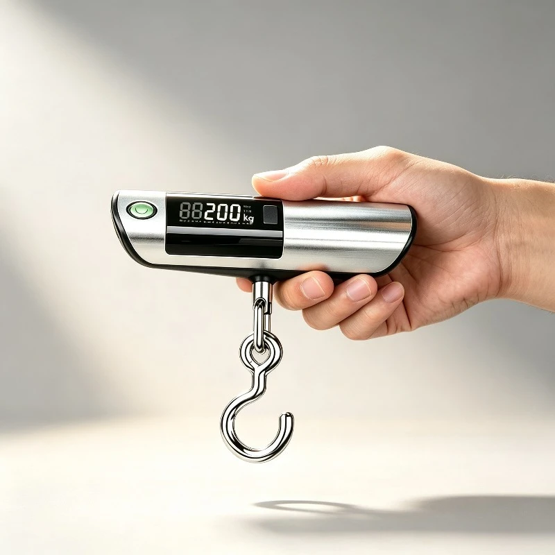50kg Digital Hook Scale LCD Backlit Display High Accuracy Handheld Hanging Weight Scale Travel Luggage Parcel Weighing Tool