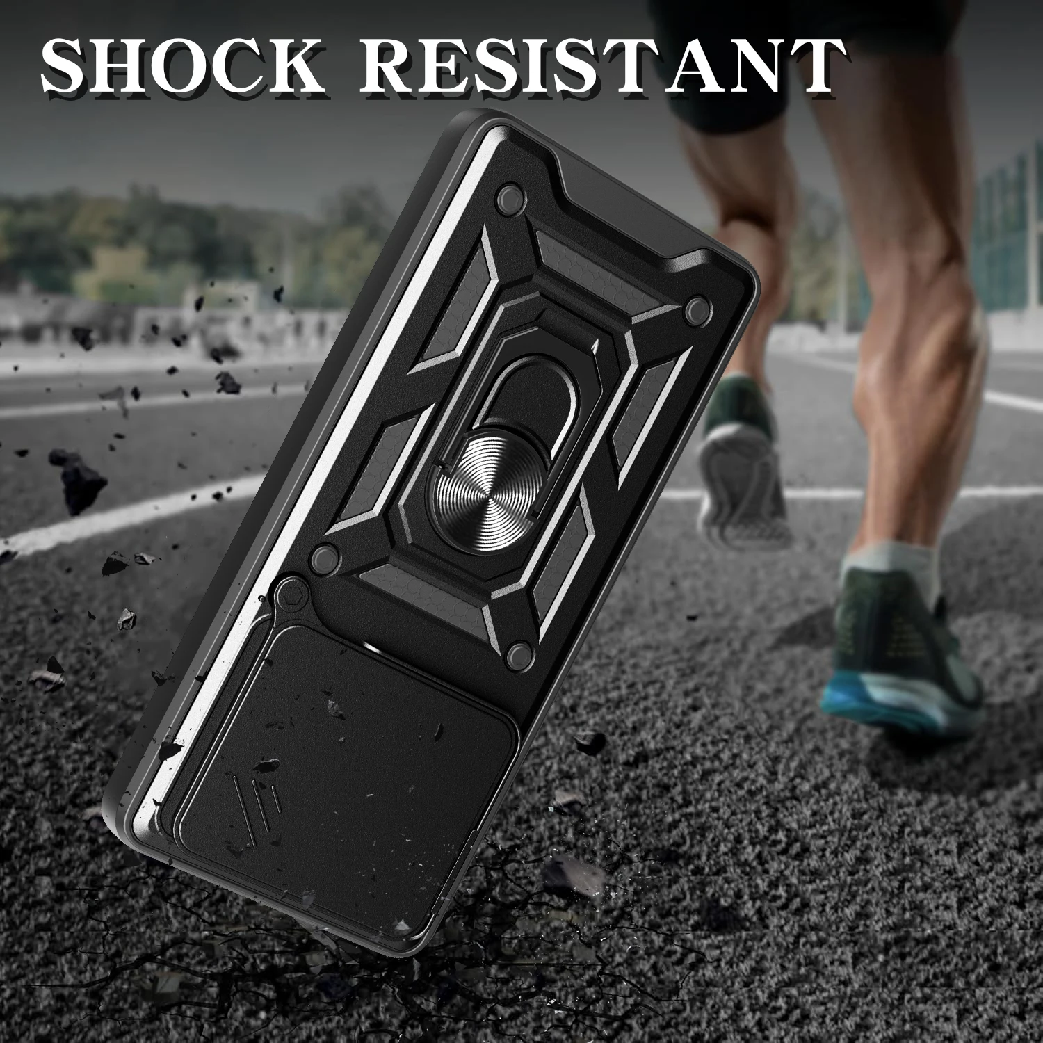 حافظة لهاتف اوبو A5 برو 5G كاميرا منزلقة حماية حامل هاتف شل فوندا لهاتف A3x A3 4G