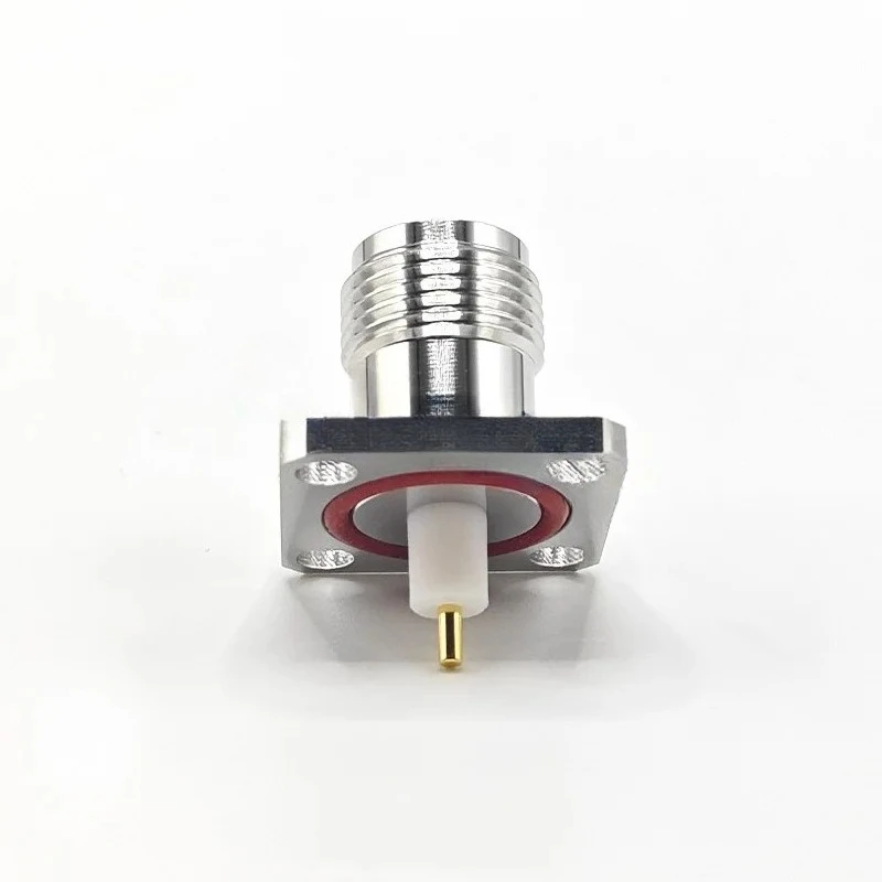 4PCS TNC-KFD5M four-hole  microstrip female head medium diameter 4.1 long 5mm inner conductor diameter 1.27 long 3mm