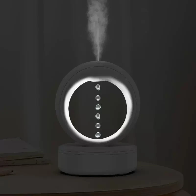 Household anti-gravity reflux water droplets large mist volume aromatherapy ambient light spray silent humidifier