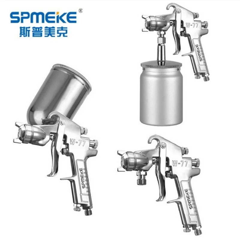 SPMEKE W-77 بندقية رش تايوان أثاث السيارات المعدنية ذات العيار الكبير مسدس رش التمهيدي السطحي