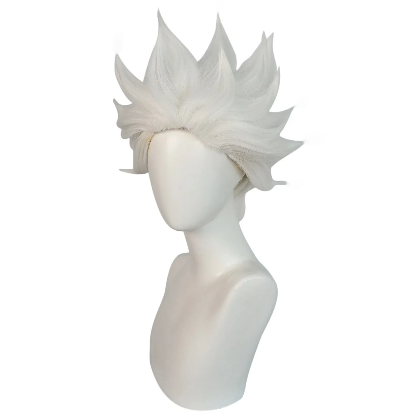 Film-Ursula-Cosplay-Perücke, weißes kurzes Haar für Erwachsene, Frauen, Männer, Halloween-Kostüm-Requisiten, Cosplay-Rollenspiel-Perücken – Detail 4