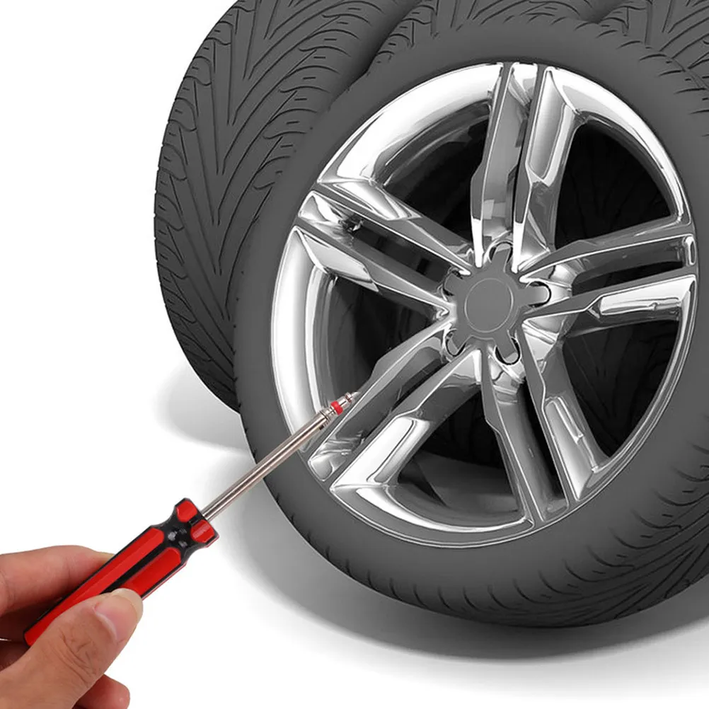

6Pcs Valve Core Removal Tool Heavy Duty Car Tire Stem Core Replacement Tool Tire Maintenance Repair Puller Auto Body Tools