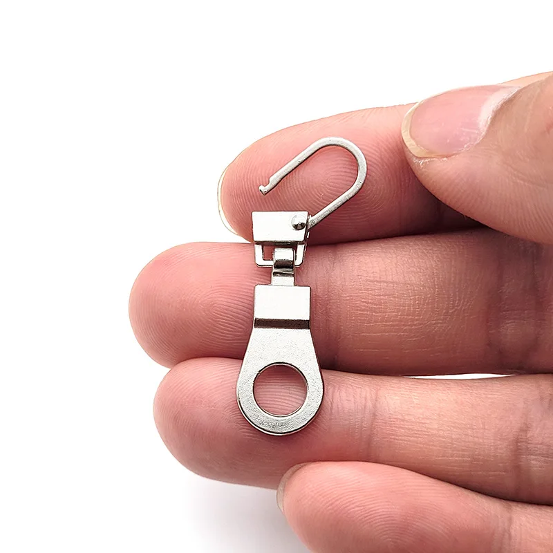 4/5/8/10/12/20/32 stücke Abnehmbare Metall Zipper Puller Kopf Reparatur Kits Kleine Für Gepäck Geldbörse Kleidung DIY Nähen Handwerk Verfügbar – Detail 3