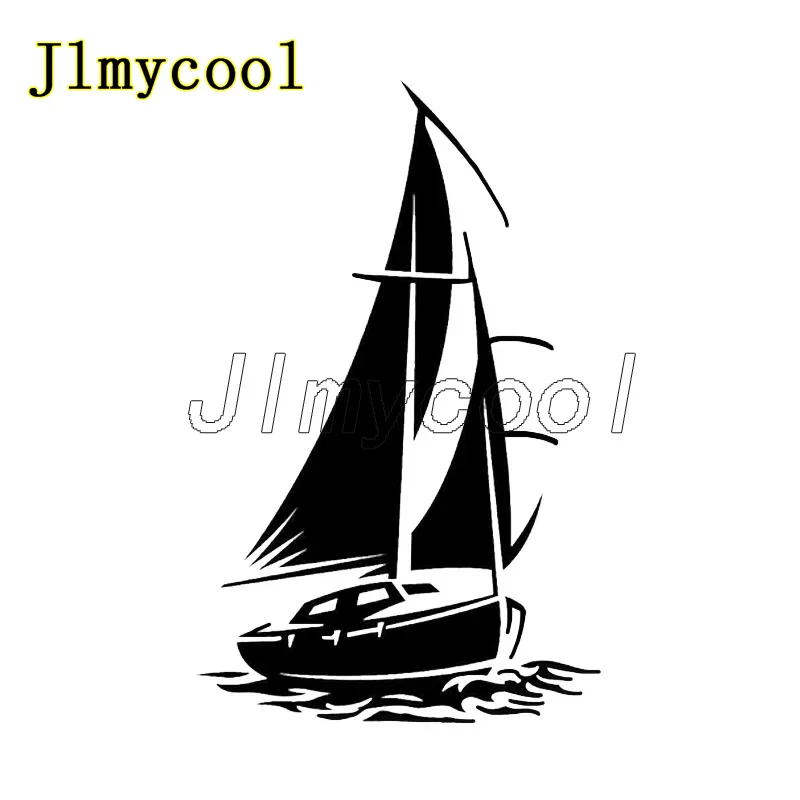 

10*16 см забавная яхта, лодка, корабль, море, океанские волны, животное, креативный декор, автомобильная наклейка, высокое качество, силуэт, виниловая наклейка, наклейки