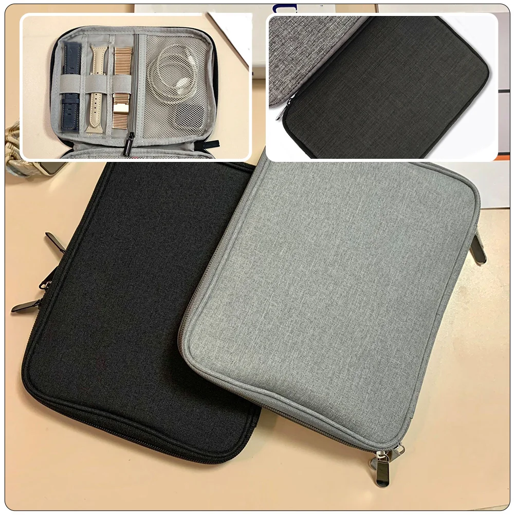 Watch Storage Box Case Desktop Organizer Boxes for Men Watches Holder Polyester Carrying Man