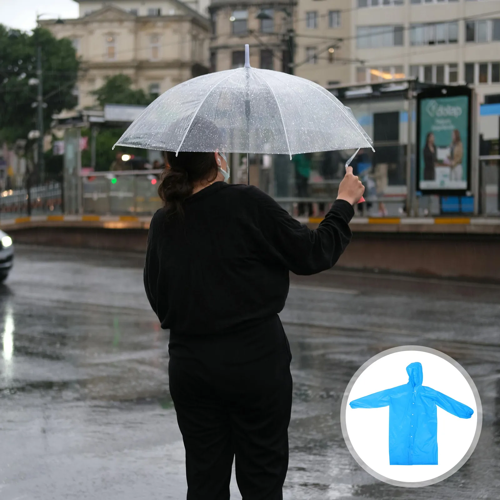 

Многоразовый длинный дождевик для взрослых, водонепроницаемый, прочный, легкий, складной, для походов, кемпинга, путешествий