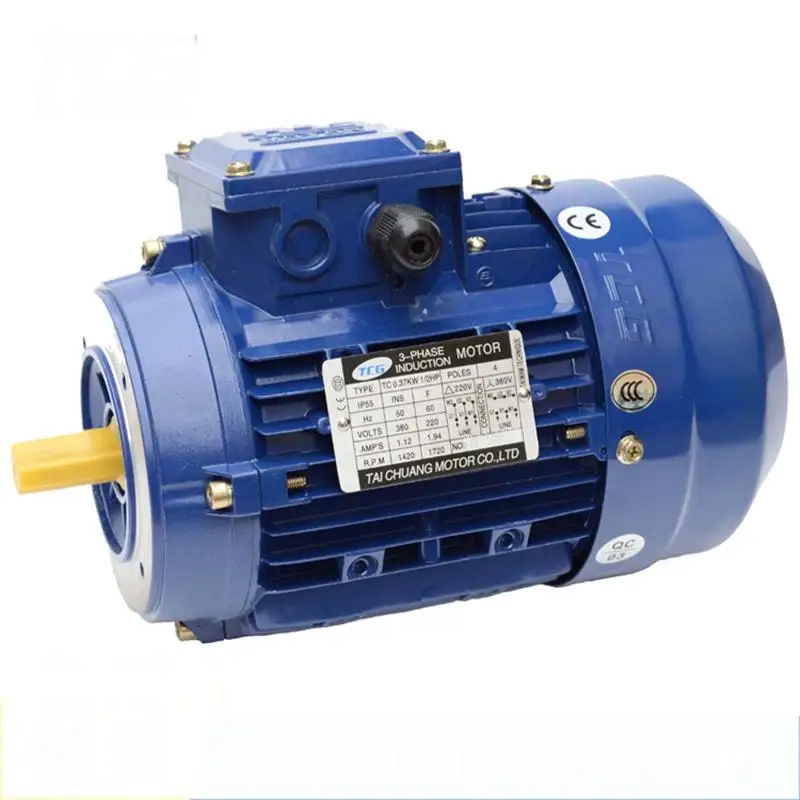 Motore trifase 370W Motore 1,5Kw 3Kw750W Motore orizzontale 2P 380V con guscio in alluminio