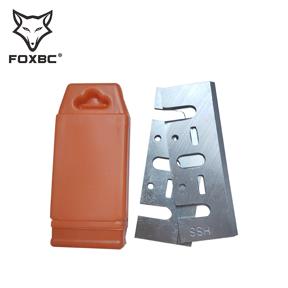 Substituição de Lâminas de Plaina Manuais Foxbc 82 mm Bosch Makita 1900b Kp0800 Metabo Dewalt D26676 Dw680 Black & Decker 82 mm