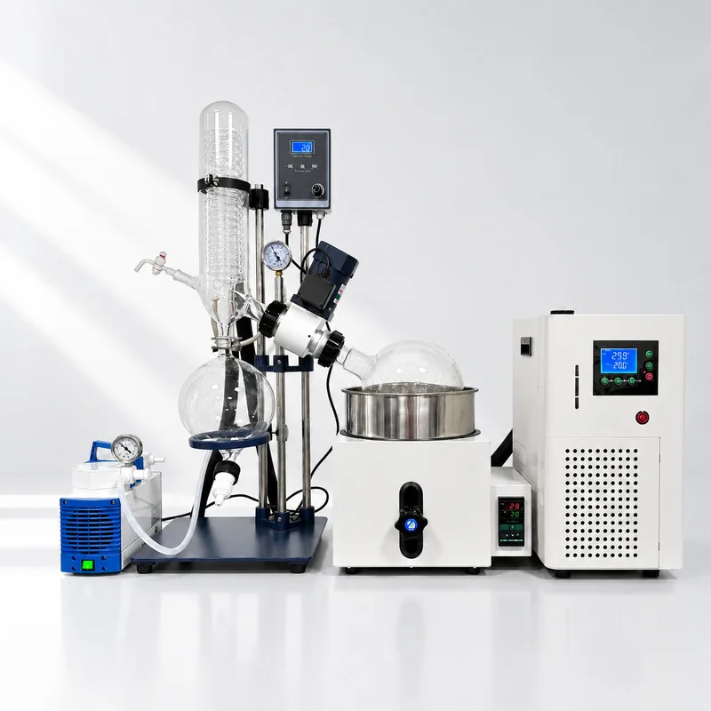 Lab-Used Electric Digital Gear 5L Benthtop/Vertical Condenser Rotary Evaporator Rotavap Concentrator