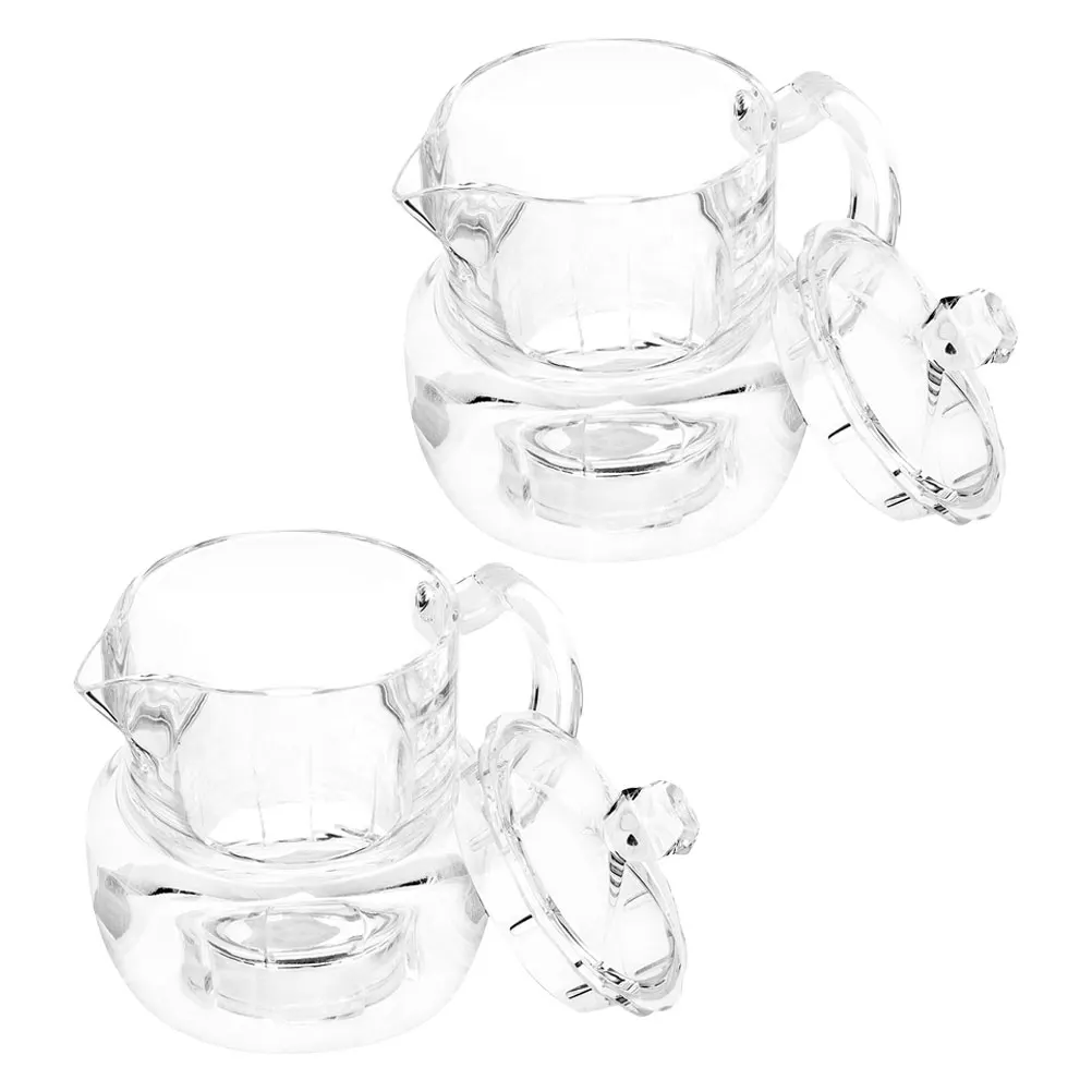 

2pcs Honey Pot Acrylic Containers Leakproof Dispenser Jars Versatile Use Longlasting Storage Syrup Jam Kitchen Bar Accessories