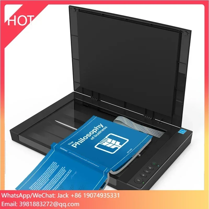 

2400 Dpi Commercial A3 Flatbed Large Format Scanner Scanning Business Cards Color 48-bit Supports OCR Multiple Formats Print