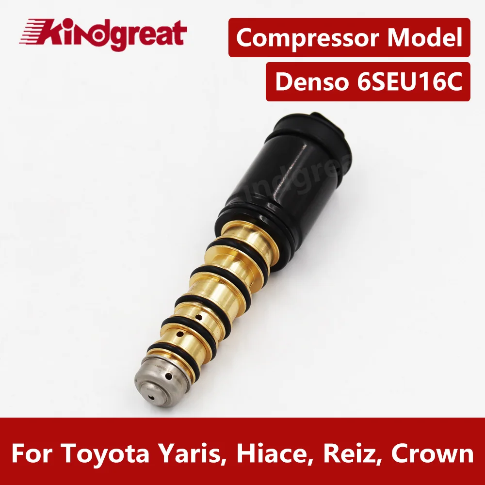 For DENSO 6SEU16C AC Compressor 7 O-rings Electric Controlve Valve For Toyota Yaris, Hiace, Reiz, Crown