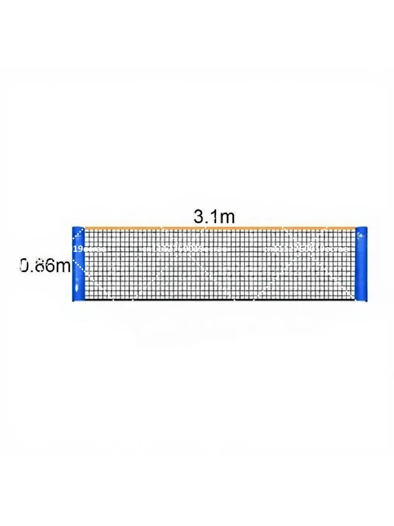 Portable Badminton Tennis Net Set with Adjustable Height 3m 4m 5m 6m Stand Included