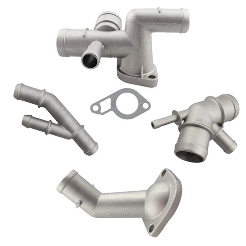 4 szt. Aluminiowa rura doładowania 1.8T do chłodzenia wąż płynu chłodzącego silnika do siedzenia Jetta Golf MK4 Bettle A3 S3 TT