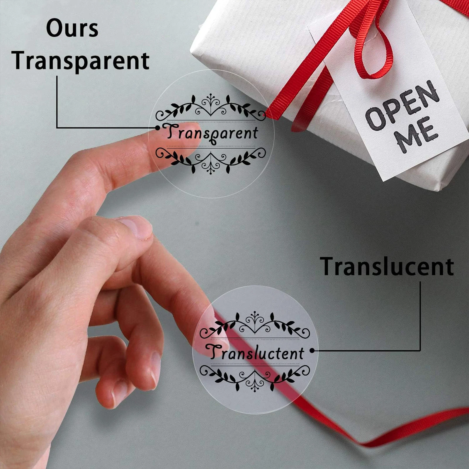 HUSPER 20 Sheets Clear Vinyl Sticker Paper  - A4 (8.3×11.7 inch) Non-Waterproof Label Paper, Clear Inkjet Printing Sticker Paper