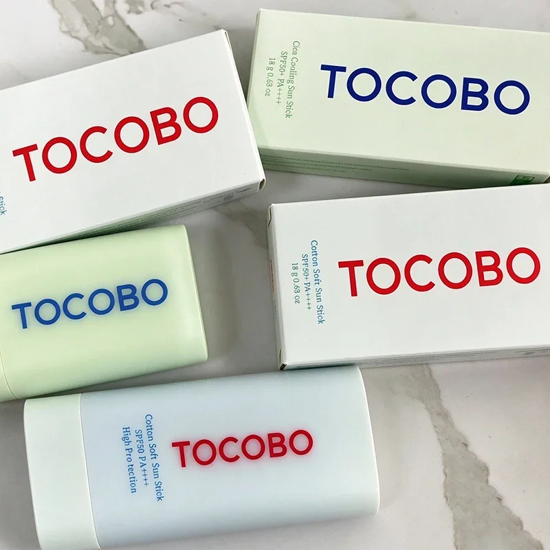 South Korean Popular Brand Tocobo Watery Texture Sun Stick SPF50+ PA++++ Offers Advanced UV Protection Portable Sunscreen Cream