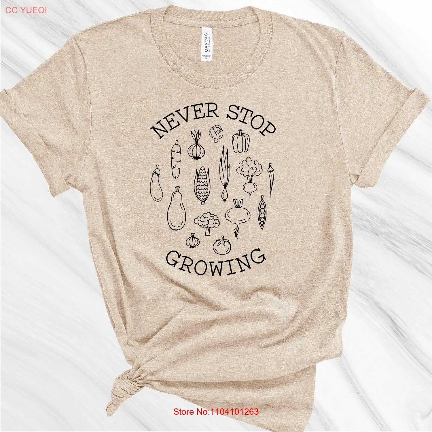 

Футболка Never Stop Growing Gardening for Gardener Garden Lover Plant Lady Life лучше в длинных или коротких рукавах