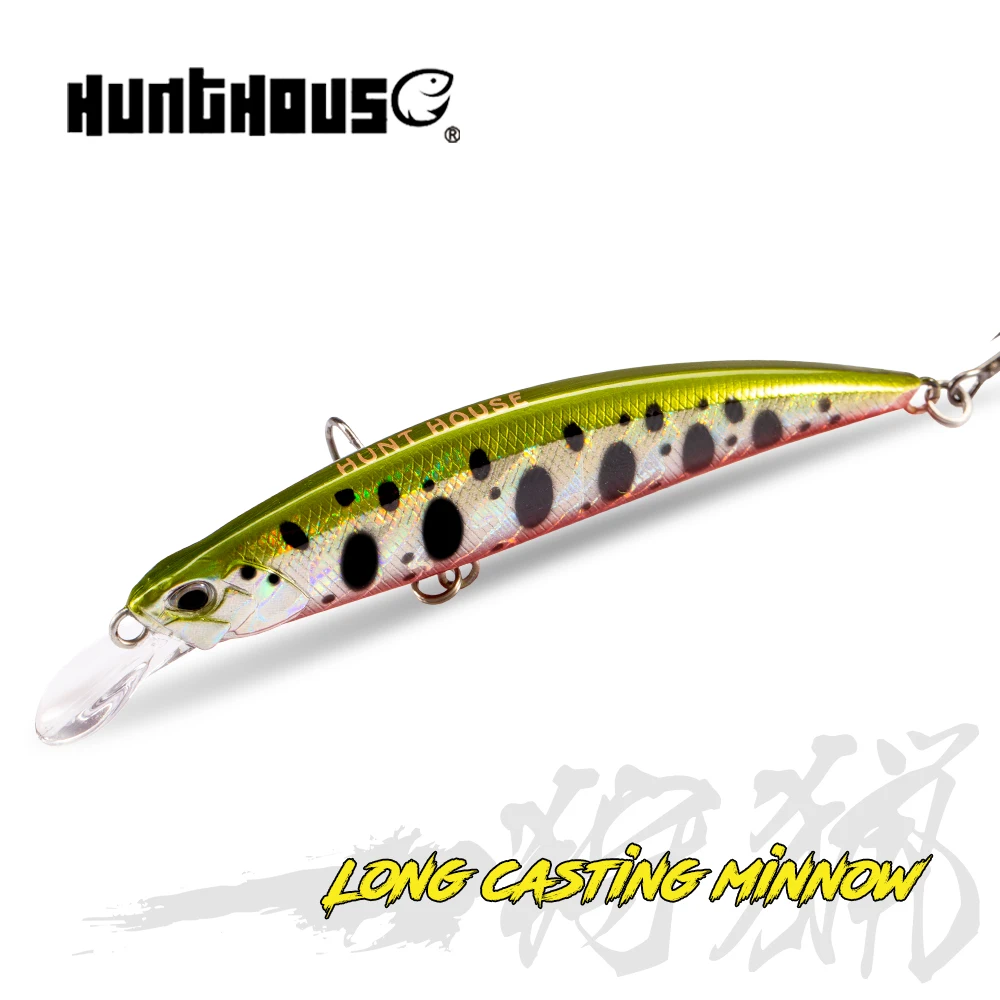 

Hunthouse Minnow Fishing Lure Sinking Hard Bait Wobbler 60mm 80mm 95mm Jerkbait Long Casting Saltwater Seabass Fishig Tackle