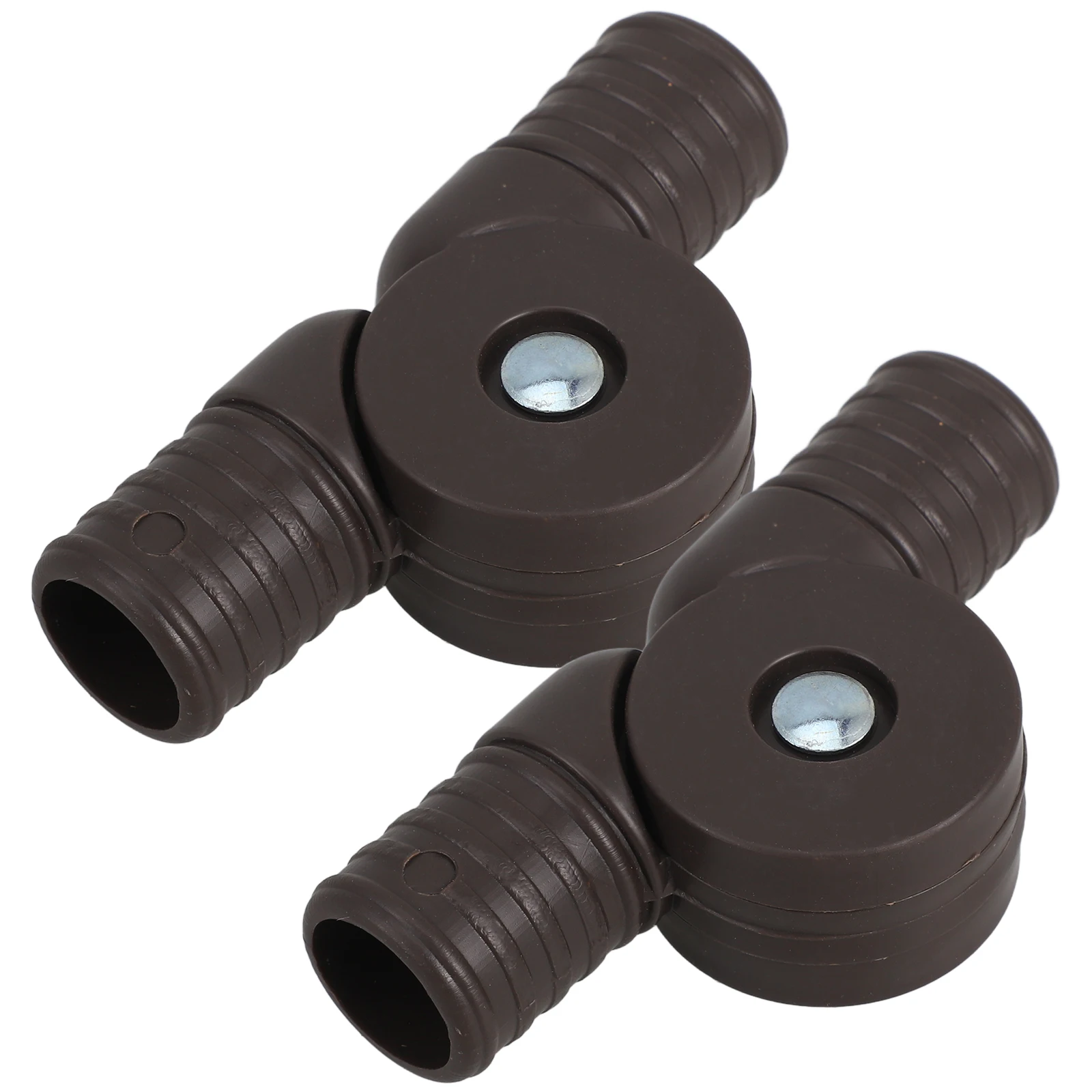 

Round Mouth Rattan Buckle Connection Accessories Beach Lounge Chair Connector Adapter Dark Brown Tube Camping Recliners Foldable