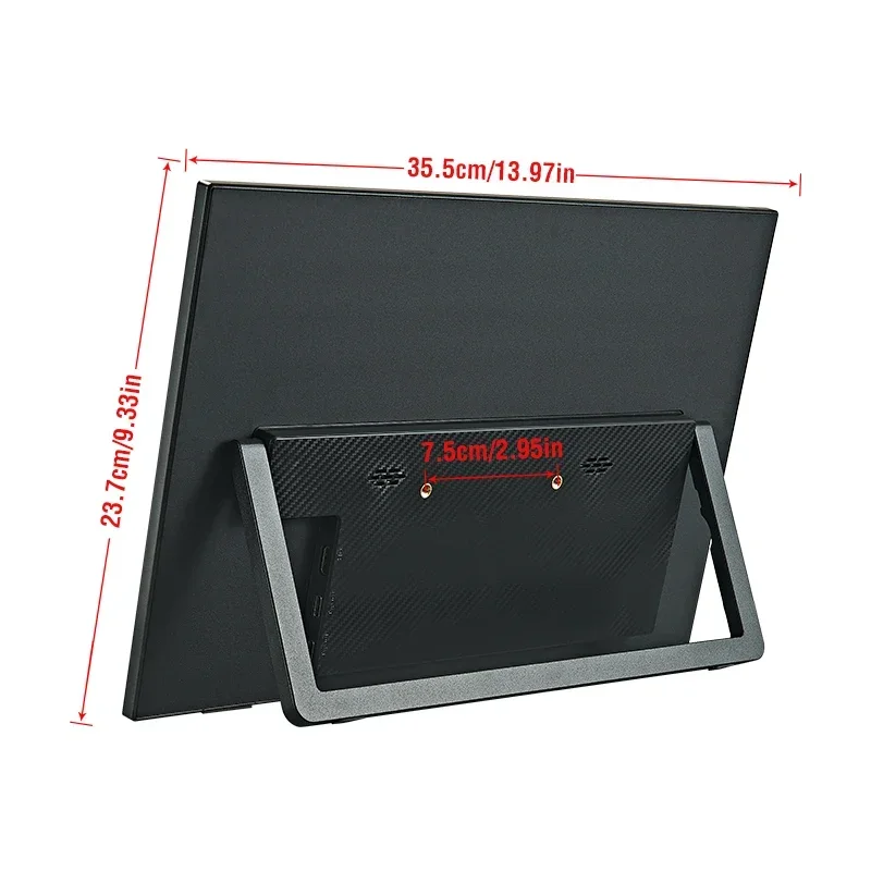 Anmite Monitor touch portatile da 16 pollici 1200P HDR 16:10 Bassa luce blu per XBox PS4/5 Switch Telefono cellulare PC Loptop Estensione