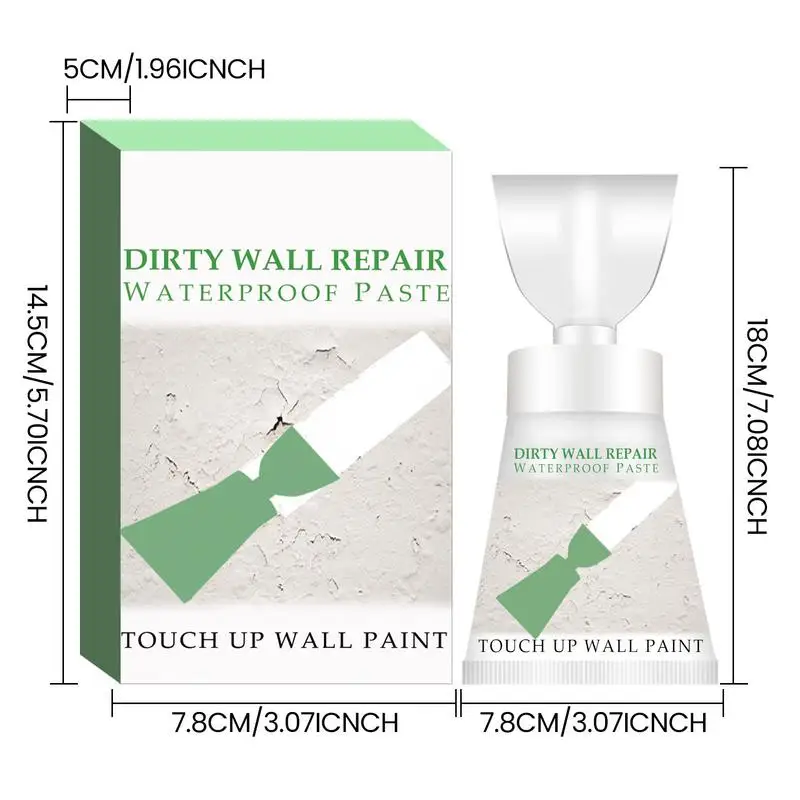 Wall Spackle Paint 200g Dirty Wall Quick Repair Waterproof Patch Cracked Wall Graffiti Covering Paint For Bedroom Study Room