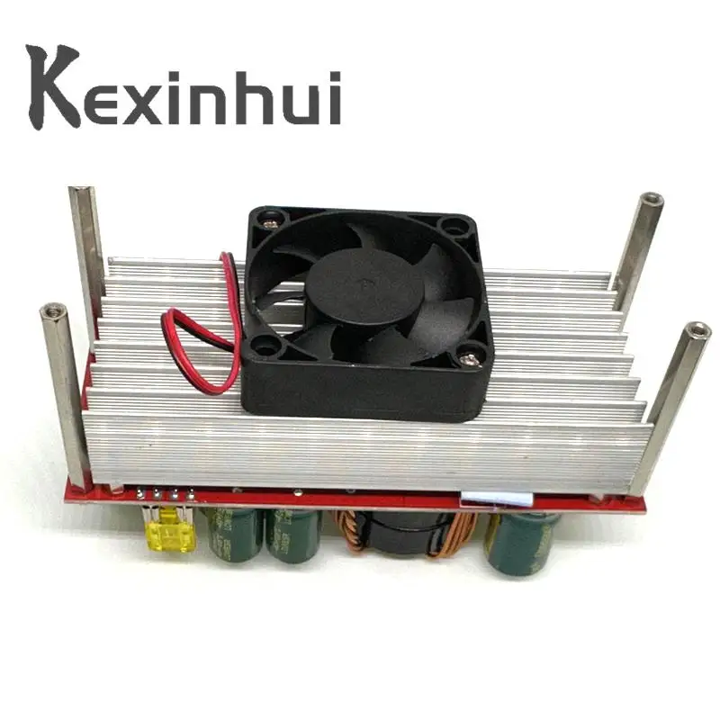 DC-DC 1500ワット30A電圧ステップアップコンバータの昇圧cc cv電源モジュール定電流モジュールとファン10-60に12-90v