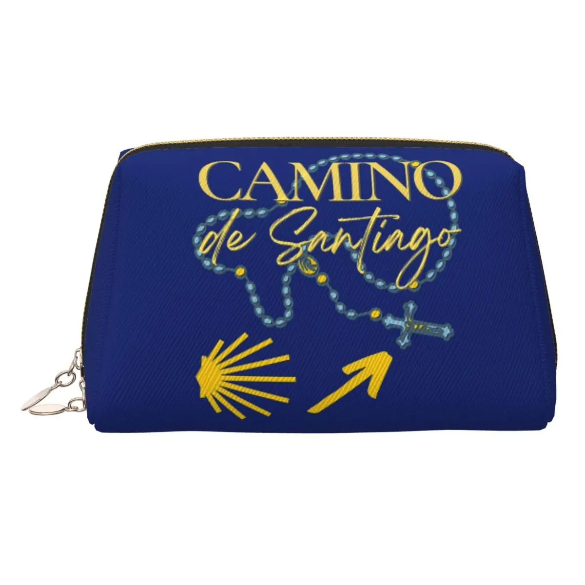 Camino De Santiago España bolsa De cosméticos para mujer bolsa organizadora De maquillaje De viaje bolsa De almacenamiento De artículos De tocador estuche Dopp