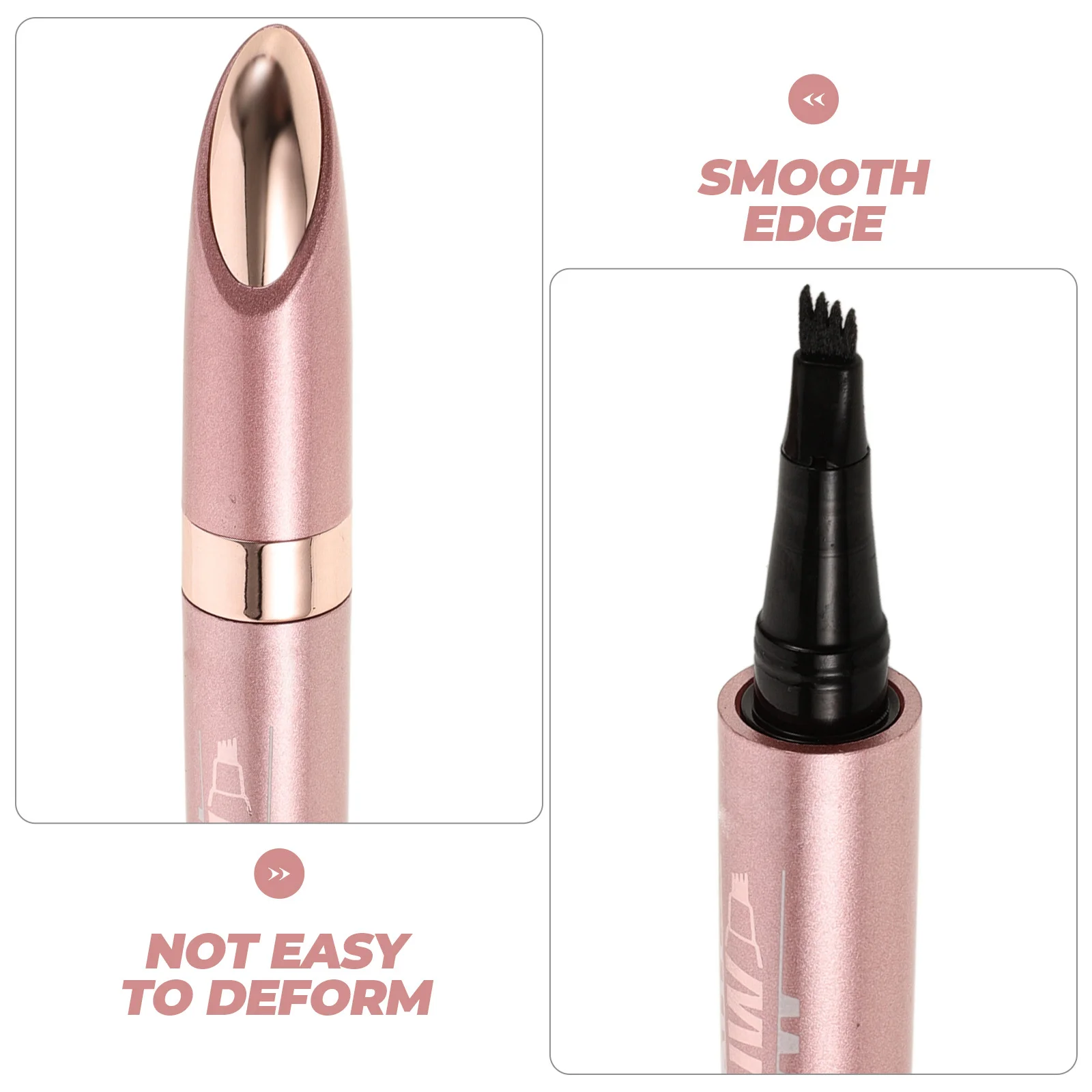 Rose Gold Four Forked Liquid Eyebrow Pencil Waterproof Smudgeproof Precision 4 Tip Microblade Brow Pen Tattoo Makeup Pen