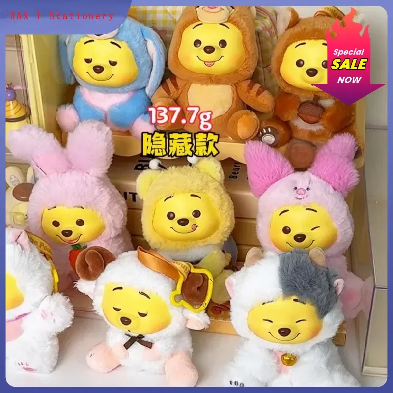 

Disney Винни Пух Непослушная вечеринка Виниловая плюшевая слепая коробка Пух Медведь Сумка Подвеска Таинственная коробка Сюрприз Игрушка Милая кукла Декор Подарки