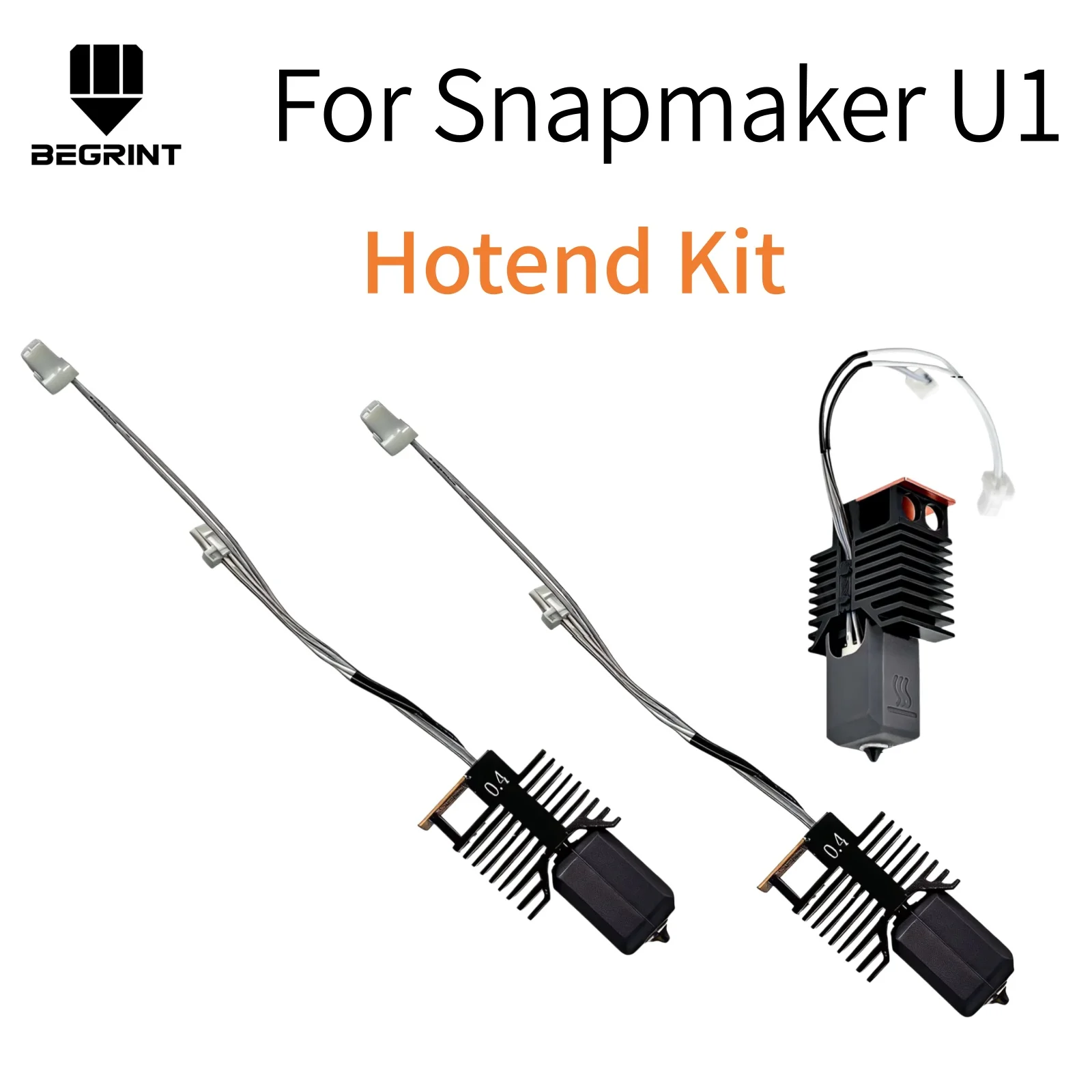 

For Snapmaker U1 New High quality Hot End 0.4mm 24v 48w Ceramic Block Kit Stable Precise Heating High Flow 3d Pirnter U1 Parts