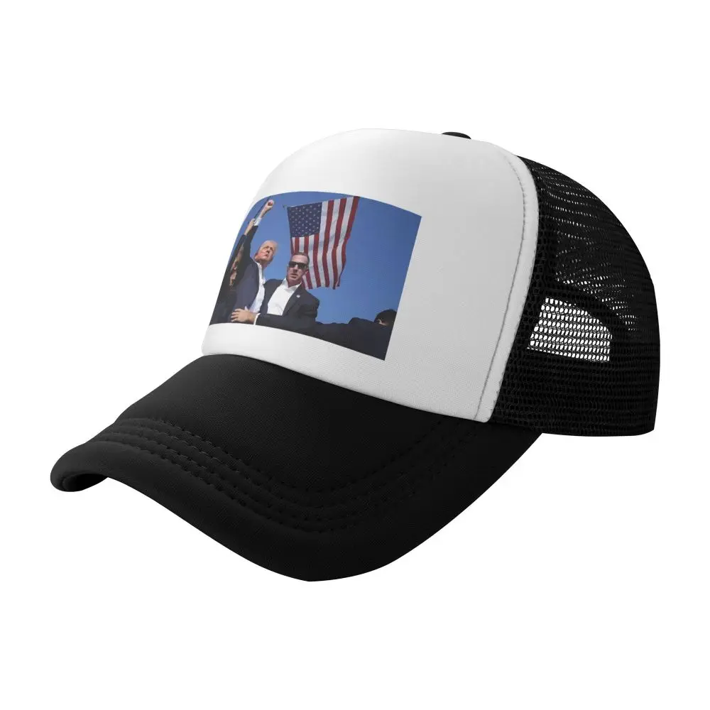 Trump 2024 Battle Shoots Bring America Back Men's Baseball Hat Women's Dad Hat Four Seasons Sunshine Beach Sunscreen Hat