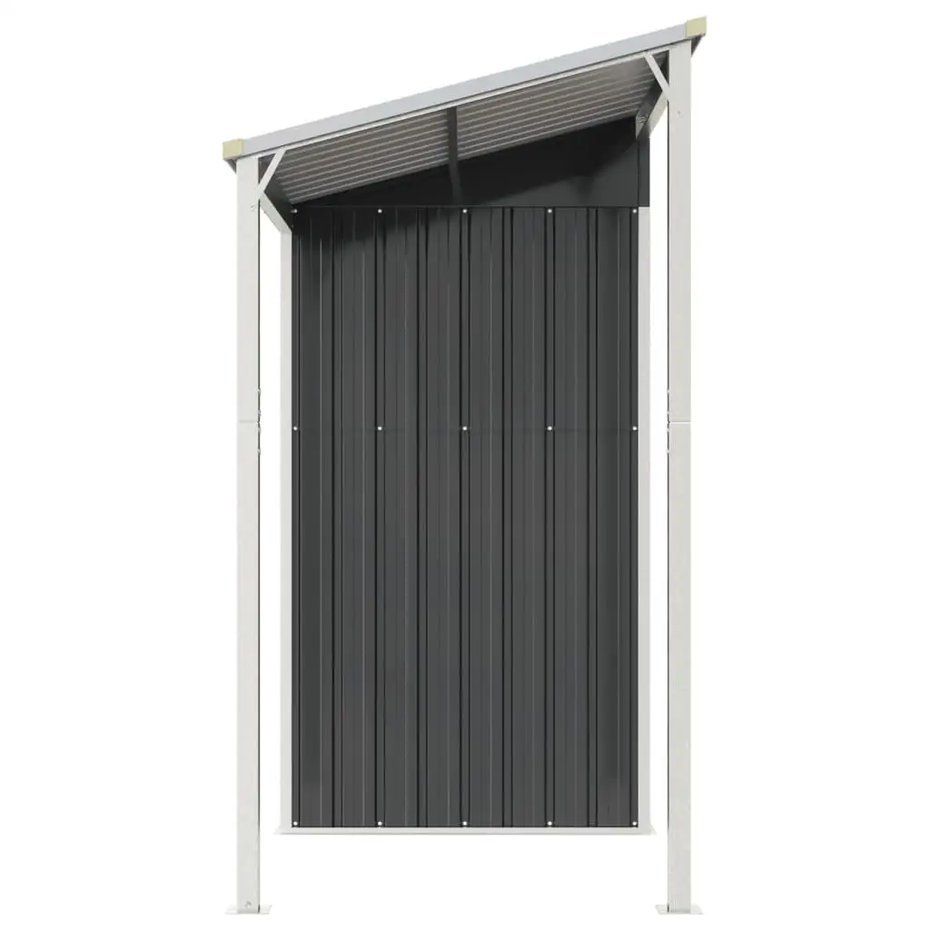 Garden Shed Anthracite Galvanized Steel Plastic Large Storage