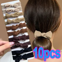 1/10pcs Women Girl Simple Elastic Hair Bands Scrunchie Ponytail Holder Rubber Hair Ties Fashion Headband Hair Accessories