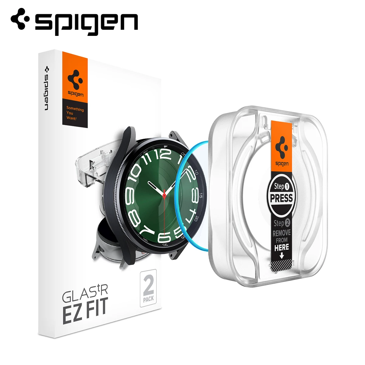 Spigen GLAS.tR EZ FIT for Galaxy Watch 6 Classic (47mm) Glass Screen Protector