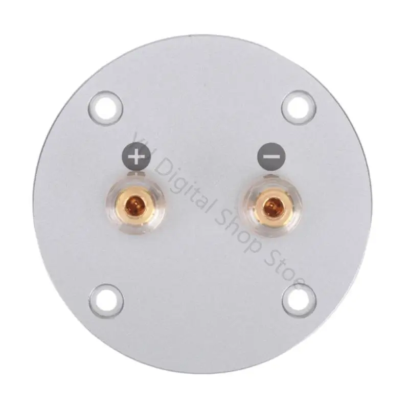 96BA Aluminum Speaker Banana Binding Posts Terminal Plate with Two Wire Connection