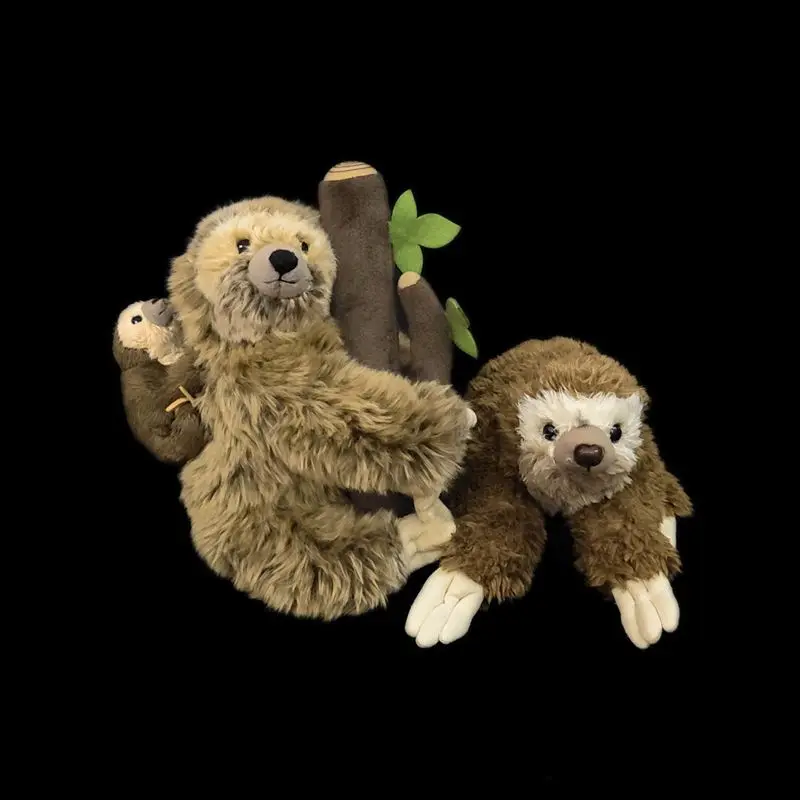 

Имитация кукол-ленивцов для матери и ребенка, милый маленький ленивец, плюшевая игрушка, реалистичные животные, имитация мягкой куклы, кавайные игрушки, подарки