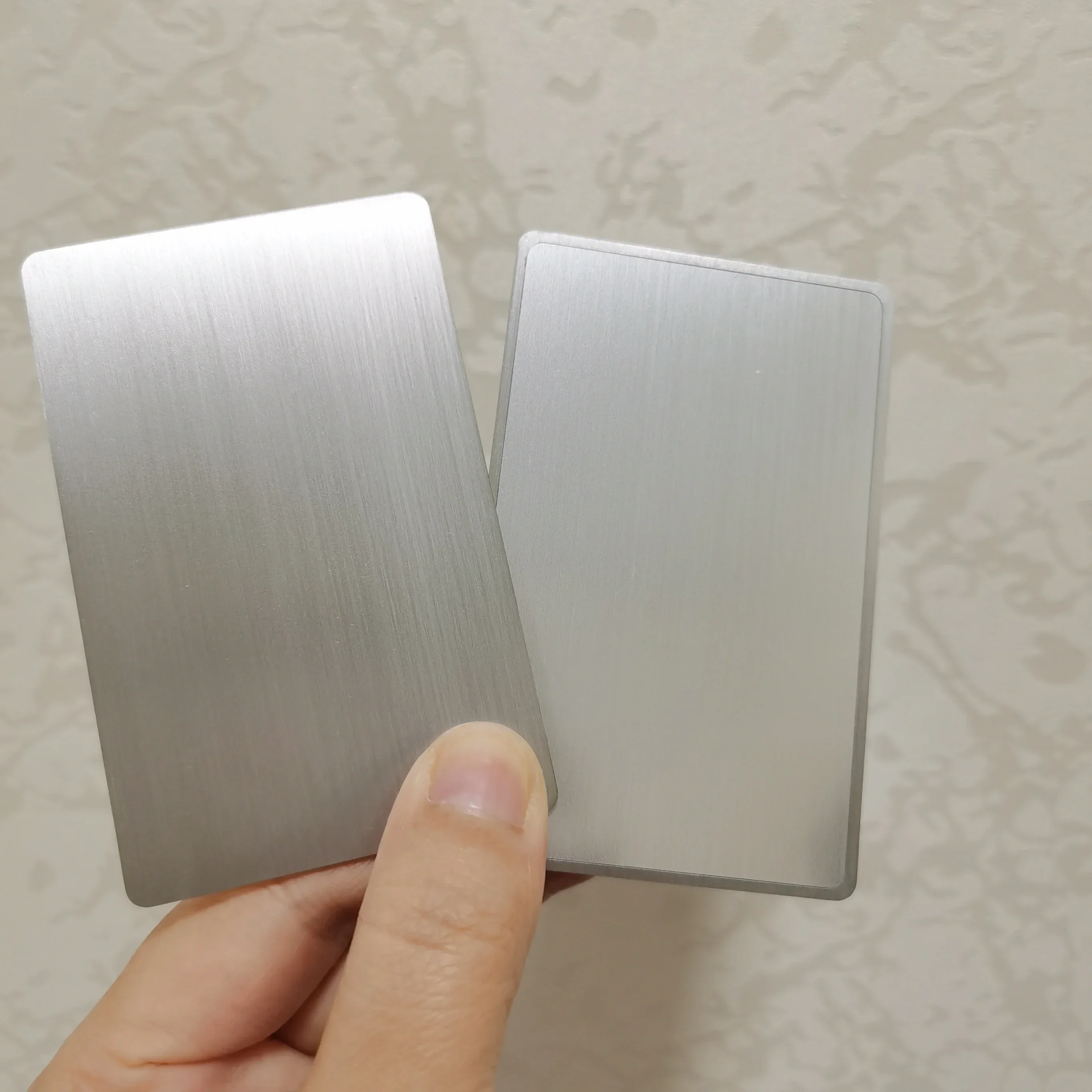 Para visita Tarjeta de metal dorado brillante / Tarjeta de metal NFC dorada