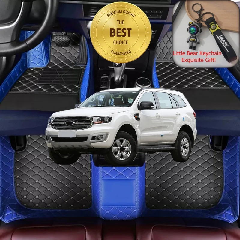 Customized Fit for Ford Everest T6/P703/U268/U375 Car Floor Mats Car Accessories Luxury Auto Carpet Mats Left/Right-hand Drive