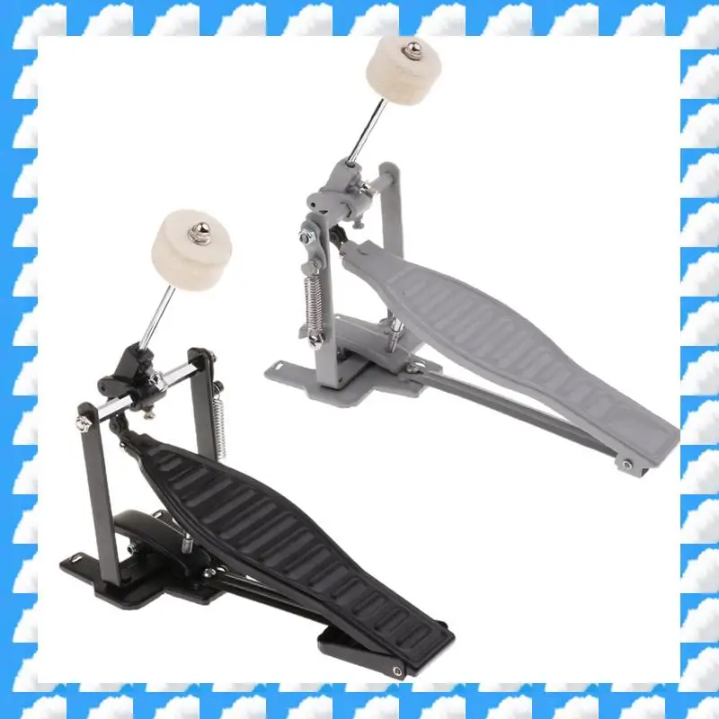 ONGE Aluminium Alloy Single Spring Bass Children Drum Pedal Adjustable Stroke With Wool Beater Percussion Replacement Accessorie