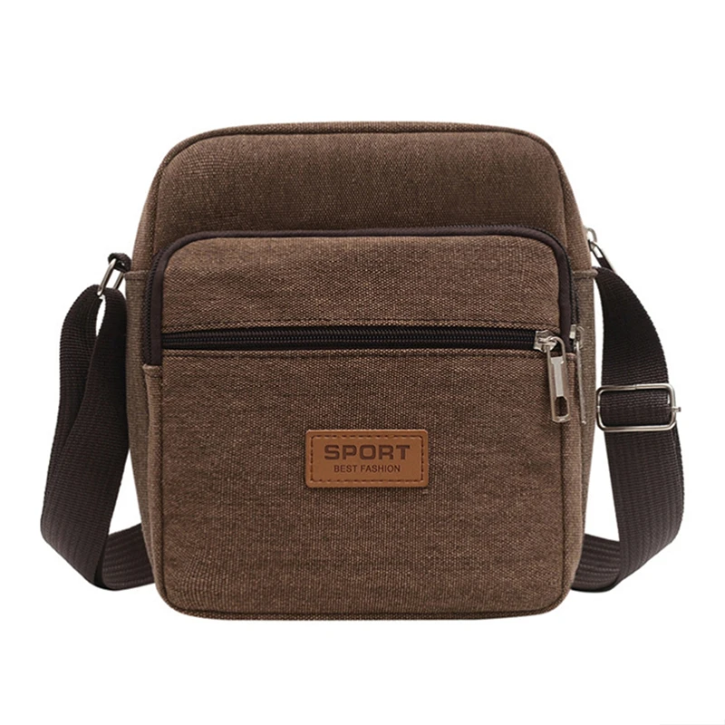 Männer Sidebag Für Business Umhängetasche Mode Koreanische Version männer Leinwand Große Kapazität Einzelnen Schulter Messenger Tasche – Detail 8