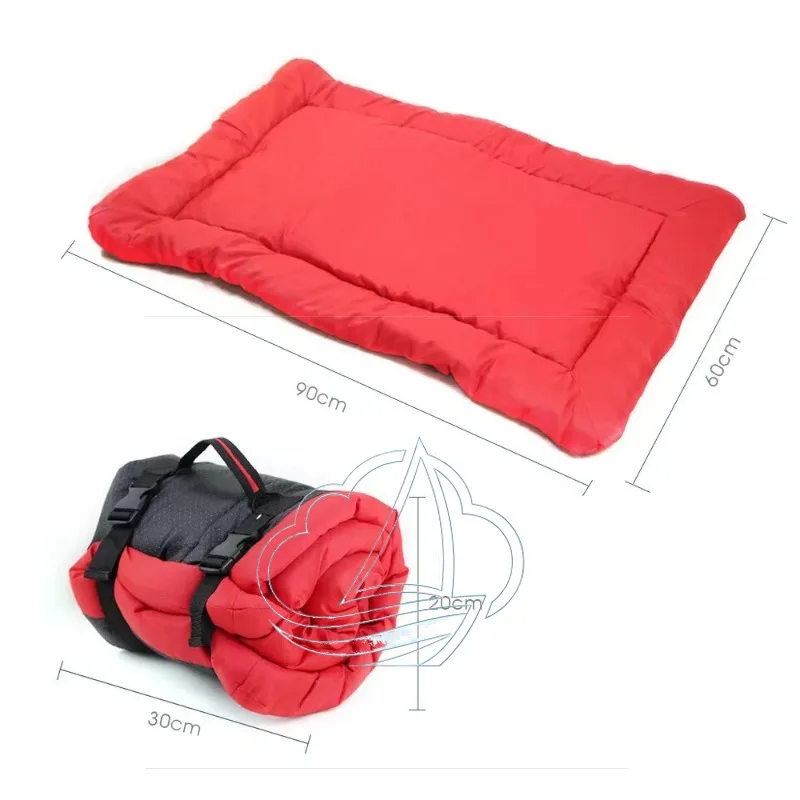 Portable Waterproof Dog Blanket Mat Anti Slip Folding Washable Large Pet Bed for Travel Camping