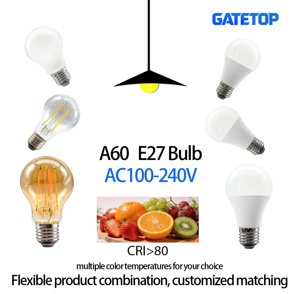 1-12PCS E27 LED Bulb Lamps  8W 9W PC Glass Lamps AC 110V 220V Warm Light Daylight Cold Lighting Red  Orange Green for Decorative