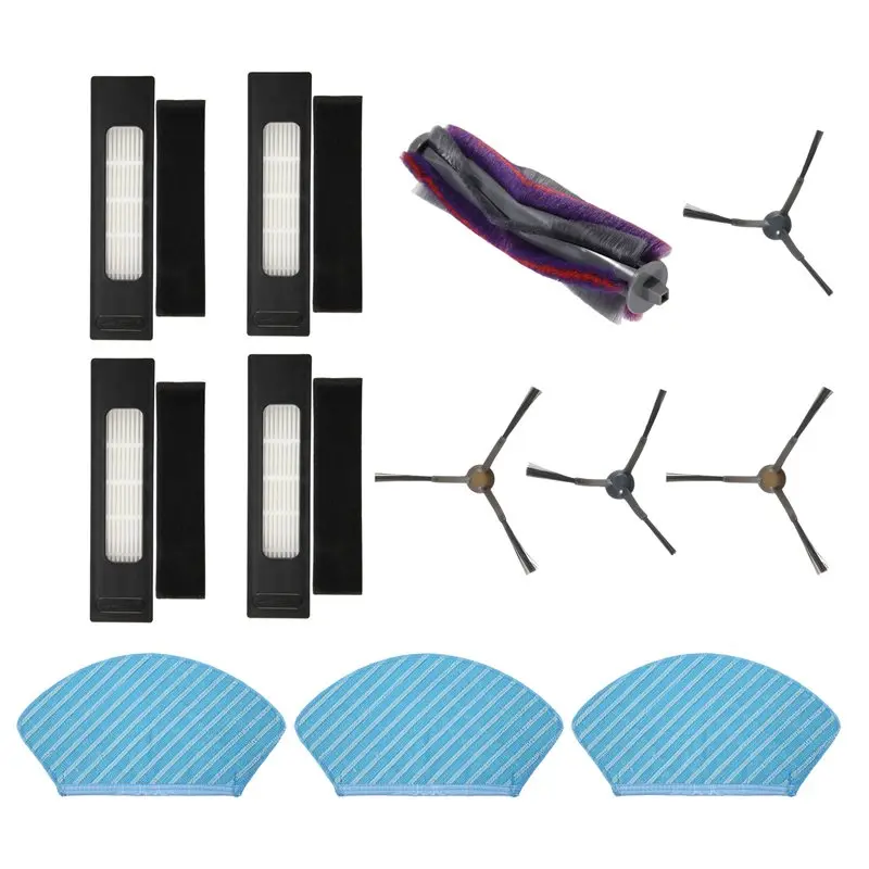 AEE2-For Midea M7 / M7 Pro For Eureka NER700 Robot Vacuum Accessories Main Brush Hepa Filter Wipes Rag Replacement Parts