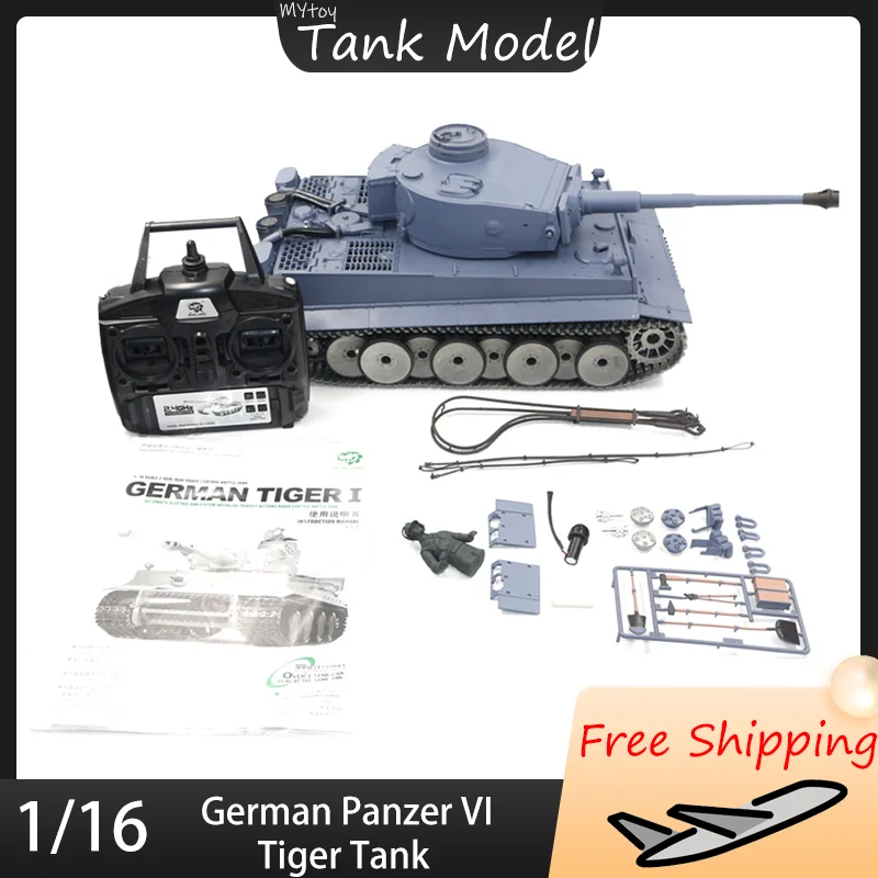 

Танк с дистанционным управлением Coolbank - Henglong, немецкий тигр I, камуфляжный тяжелый танк, корпус автомобиля, дым, имитация звуковых эффектов, подарок для мальчика