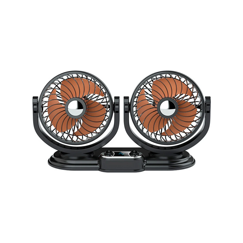 Cooler Cooling Rotation Degree Rotation Double Head Car Fan Fast Cooling And Energy Efficient Power Cable Length